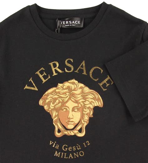 versus versace original logo t shirt|black and gold versace logo.